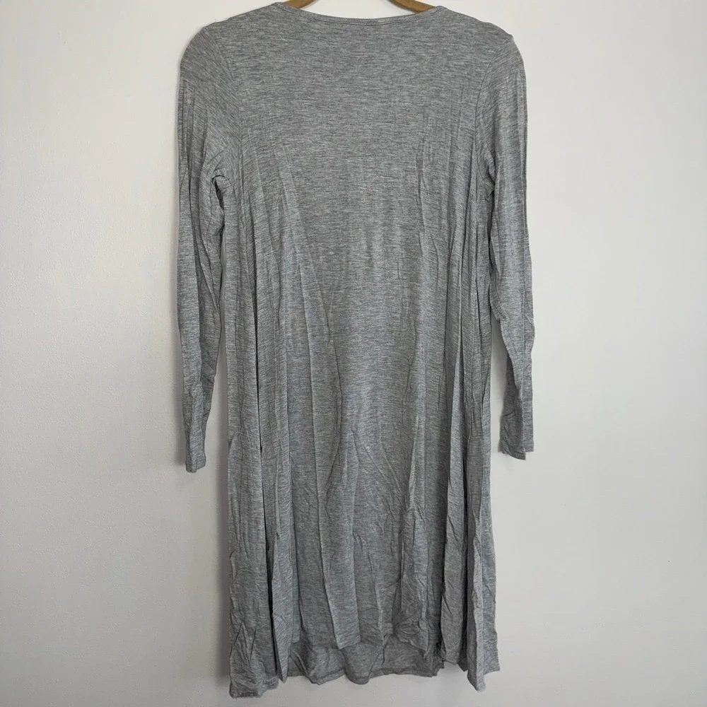 Isabel Maternity by Ingrid &‎ Isabel Gray Long Sleeve Nursing Dress Size XS
